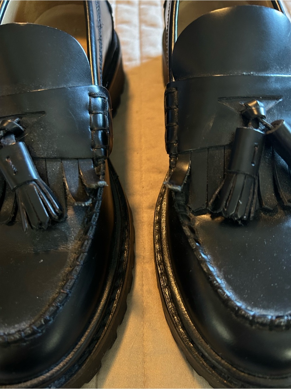 Isabel Marant Black Tassel Loafers - Classic Leather Slip-Ons - Picture 10 of 10